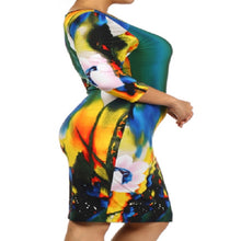 Load image into Gallery viewer, Womens Rainbow Inspired Casual Cocktail Dress L 1X 2X
