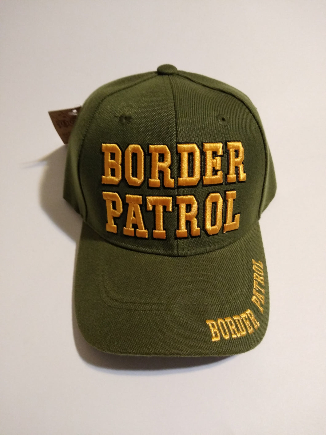 Olive Drab Border Patrol Deluxe Low Profile Adjustable Baseball Cap Hat