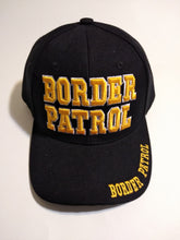 Load image into Gallery viewer, U.S Border Patrol Black With Gold Letters Embroidered Cap Hat
