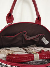 Load image into Gallery viewer, WomensRed And Black Checkered Jelly Purse
