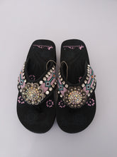 Load image into Gallery viewer, Montana West Pink Hand Beaded Sandals 5 7 8 9 10
