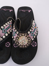 Load image into Gallery viewer, Montana West Pink Hand Beaded Sandals 5 7 8 9 10
