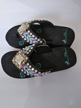 Load image into Gallery viewer, Montana West Hand Beaded Aztec Sandals 5 7 8 9 10 11
