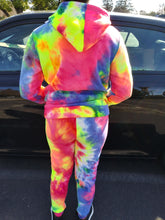 Load image into Gallery viewer, Womens Rainbow Tye Dye Jogging Suit
