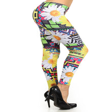 Load image into Gallery viewer, Womens Daisy Crazy Leggings S, M, L
