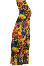 Load image into Gallery viewer, Womans Burst Of Flavors Flare Leg Pants S M L
