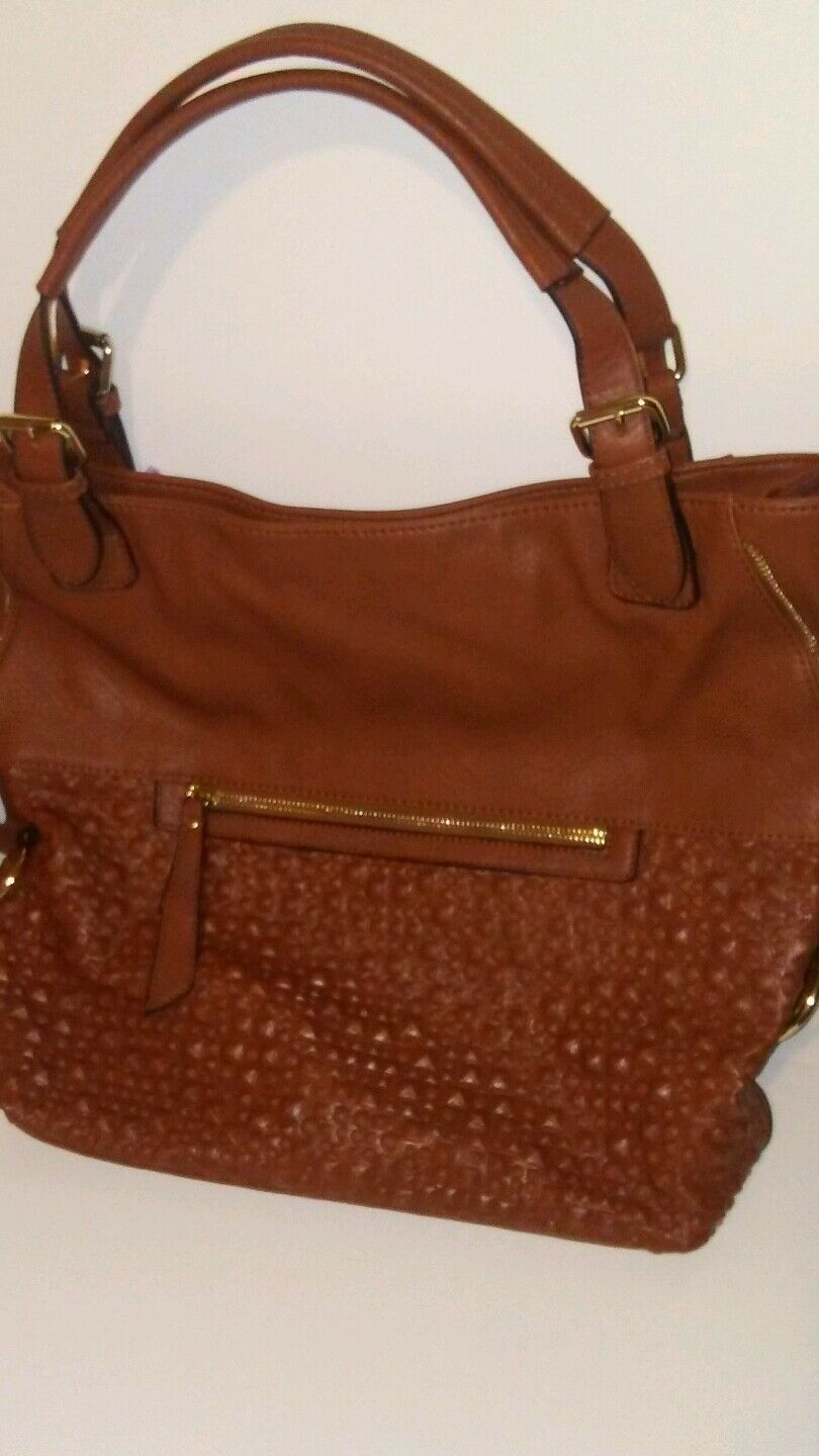 Diophy 1755 Womens Hershey Brown Shoulder Handbag Purse