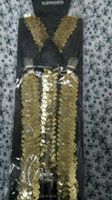 Load image into Gallery viewer, New Women Mens Clip On Y-Shaped Sequin Suspenders
