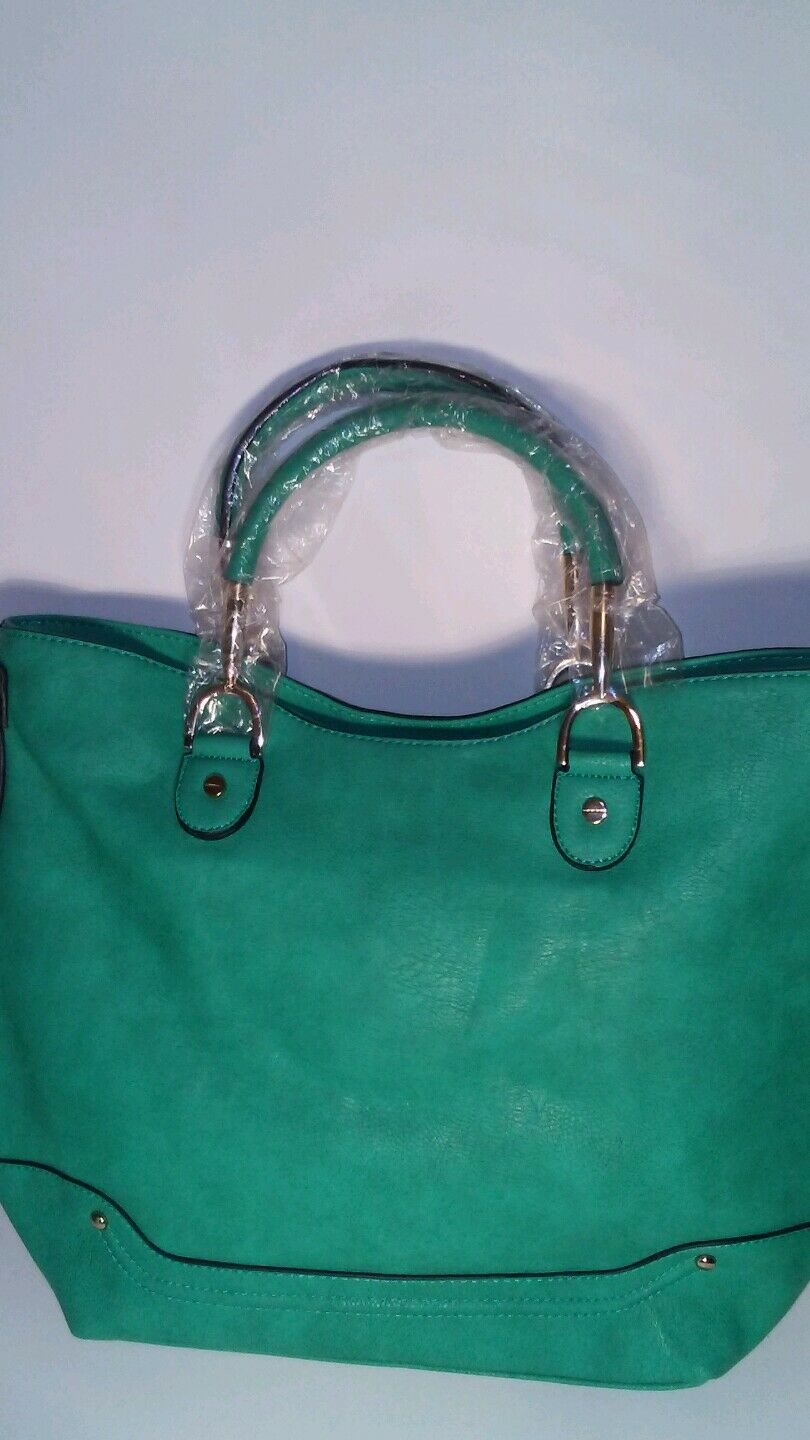 Diophy 026 Womens Green Evening Casual Tote Handbag Purse
