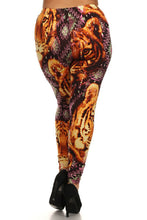 Load image into Gallery viewer, Lion Designed Leggings 2X
