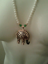 Load image into Gallery viewer, Womens Gorgeous Elephant Necklace Black And Gold
