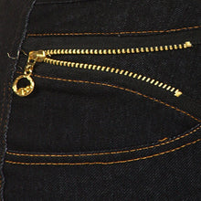 Load image into Gallery viewer, Womens Black Jean Jeggings Leggings With A Charm on the Pocket
