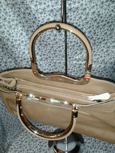 Load image into Gallery viewer, Womens Brown Evening  Purse with Metal Handels
