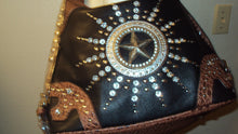 Load image into Gallery viewer, Womens Western Purse with Rhinestone And Aligaator Design Pink/ Black
