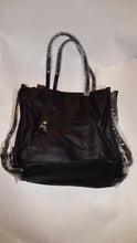 Load image into Gallery viewer, Womens Black Gold Square Studded Casual Evening Purse
