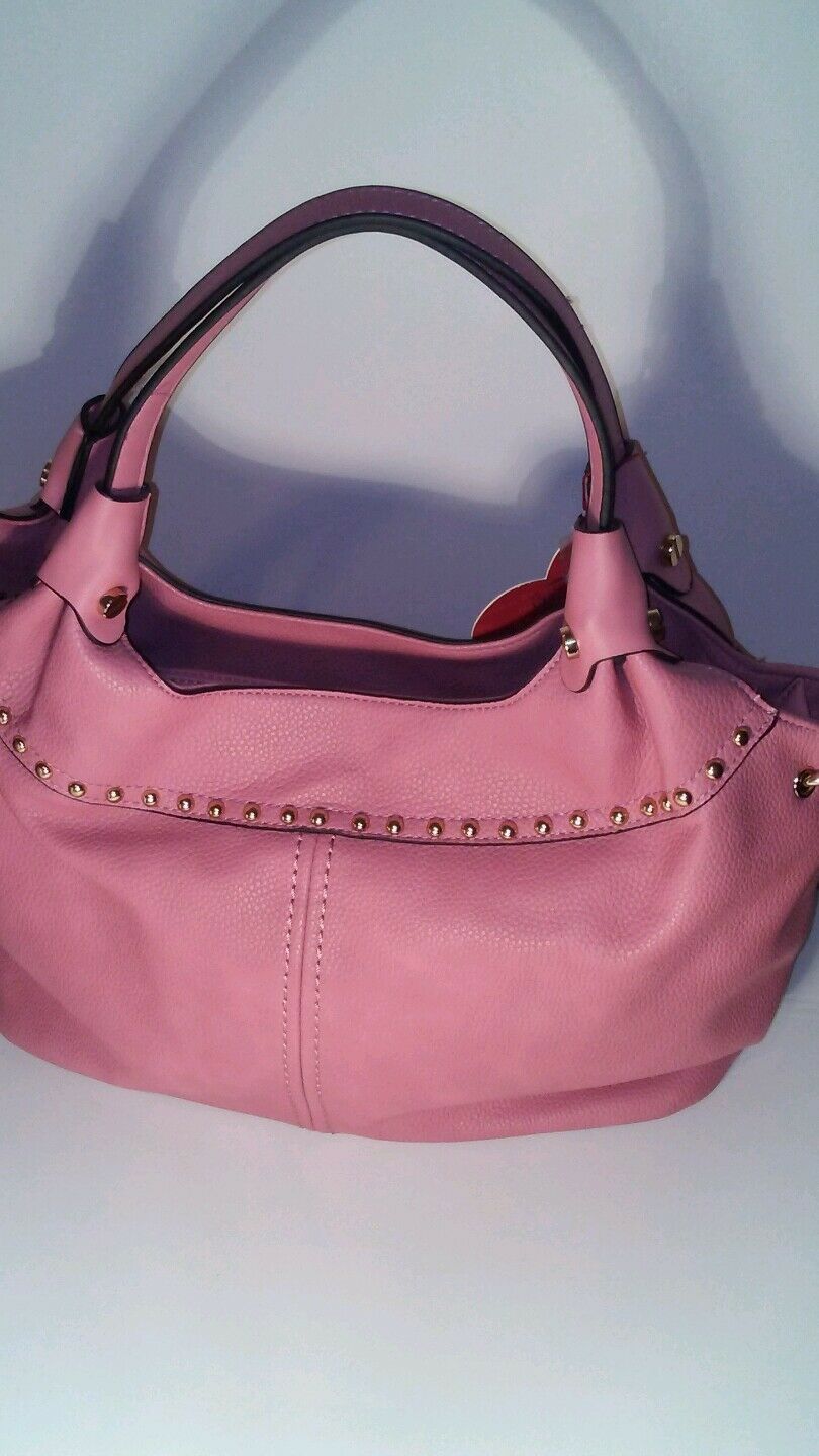Pink Bucket Shoulder Handbag Purse