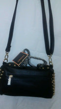 Load image into Gallery viewer, Womens Black Gold Studded Purse
