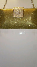 Load image into Gallery viewer, Womens Glitter Silver Gold And Gray Holiday Prom Evening Clutch Purse
