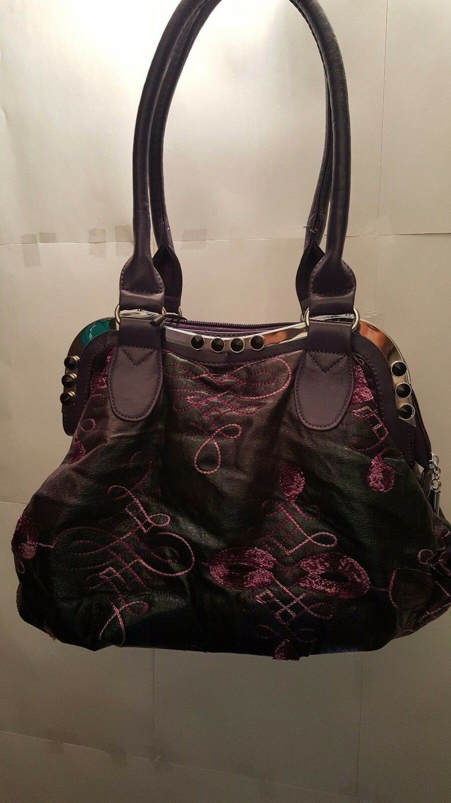 Womens Purple Vintage Inspired Handbag