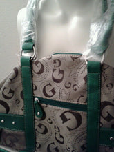 Load image into Gallery viewer, Womens G Green Faux Leather And Tweeded Cute Shoulder Purse
