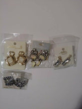 Load image into Gallery viewer, Lot of 10 Gorgeous Blingy Pierced  Earrings.
