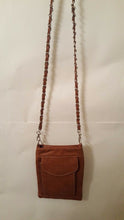 Load image into Gallery viewer, Womens Dark Brown Cross Body Purse with Embrodery And A Crystal Concho
