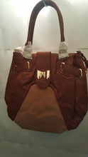 Load image into Gallery viewer, Womens Brown Large Leather And Suede Tea Purse
