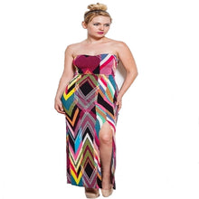 Load image into Gallery viewer, Womens Chevron Print Halter Summer Beach Dress S M L
