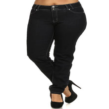 Load image into Gallery viewer, Womens Explosion Of Life Blue Denim Plus Size Jeans 12,14,16
