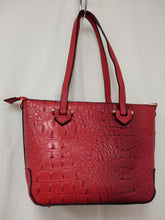 Load image into Gallery viewer, Women&#39;s Small Red textured Shoulder Bag Purse
