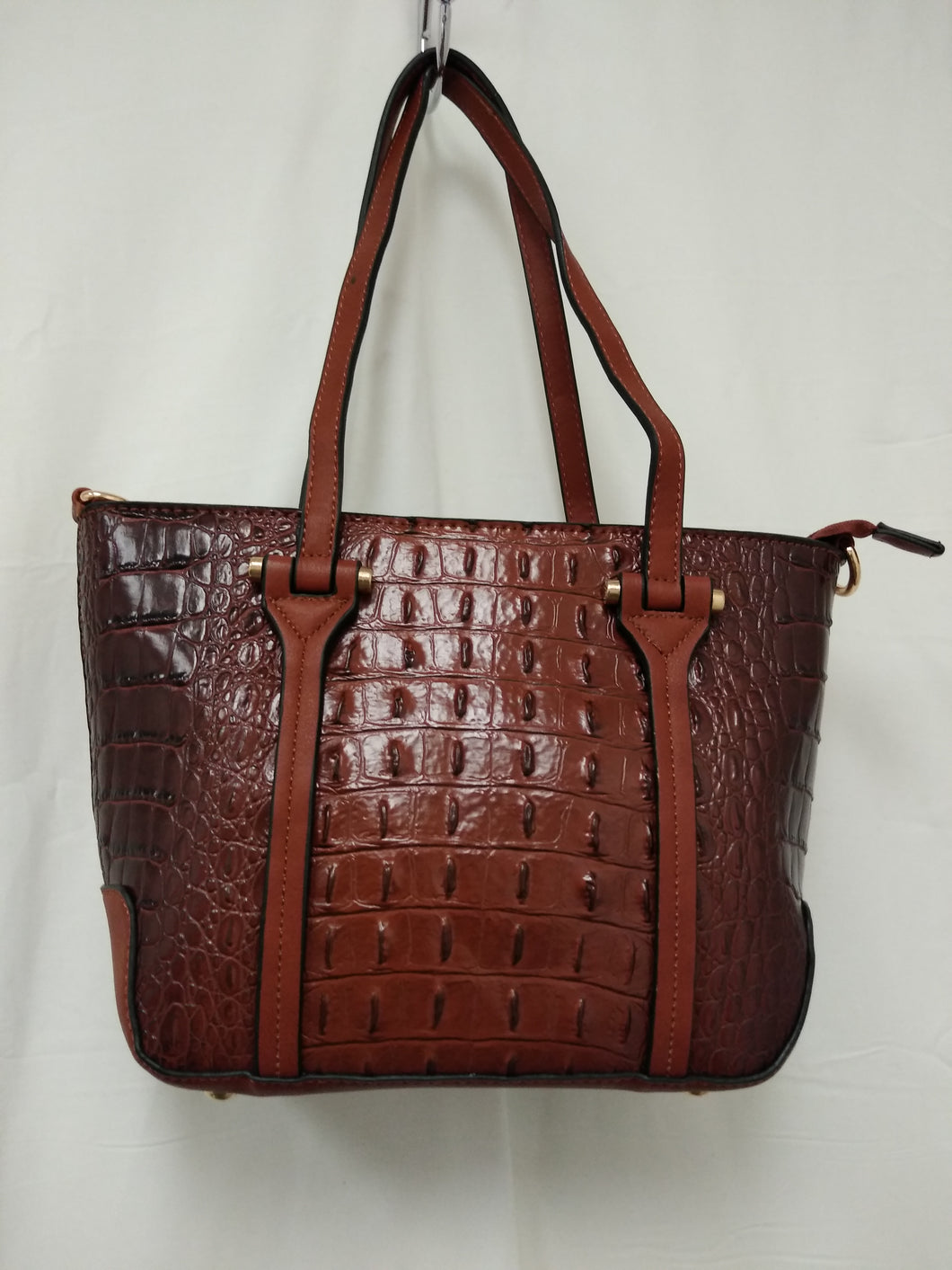 Women's Small Brown Textured Shoulder Bag