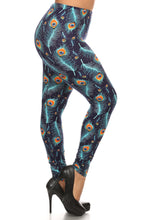 Load image into Gallery viewer, Womens Peacock Surprise Leggings L XL 1X 2X
