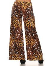 Load image into Gallery viewer, Womens Brown Brussel Palazzo Wide Leg Flare Pants S M L
