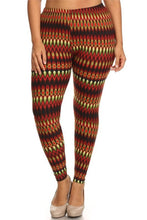 Load image into Gallery viewer, Womens Aztec Print Plus Size Leggings XL, 1X, 2X
