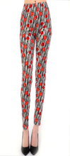 Load image into Gallery viewer, Womens Very Cherry Striped Leggings S M L
