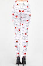Load image into Gallery viewer, Womens Sweet Heart Leggings S M L
